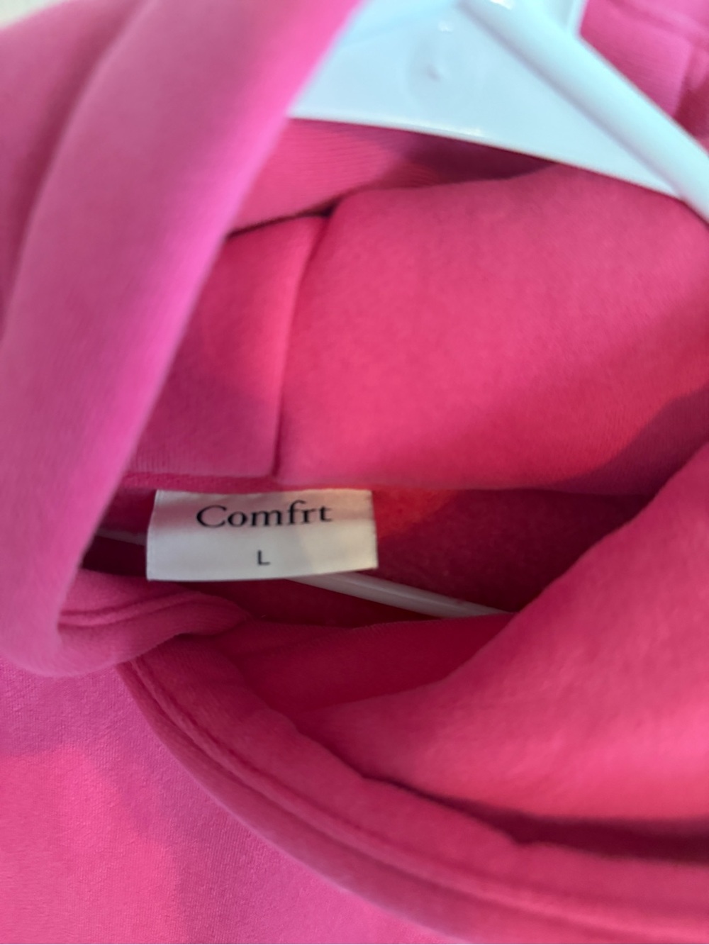Comfrt Hot Pink Hoodie - Picture 3 of 3